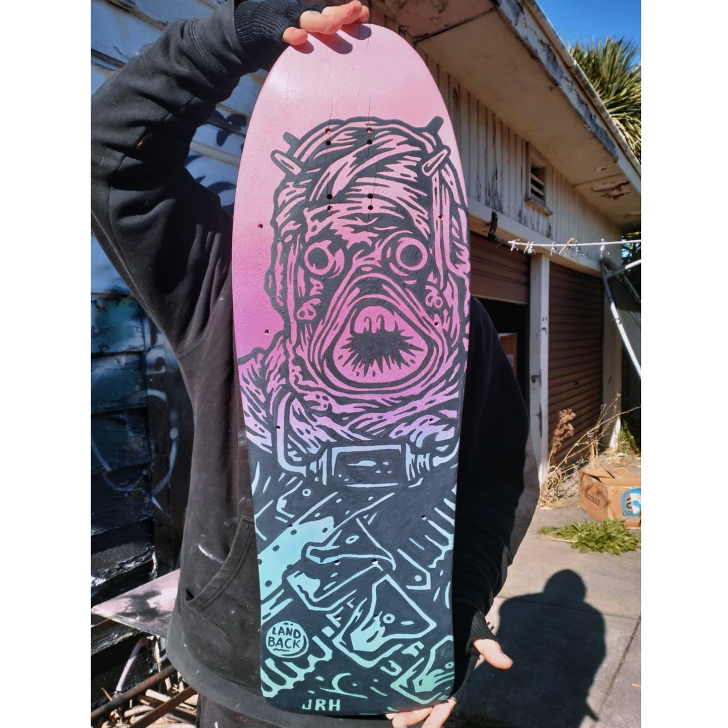 Tusken Raider painted skate deck